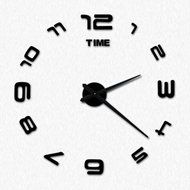 MuLuo Creative Numbers Wall Clock DIY Acrylic Mirror Wall Stickers Watches For Living room gold N3