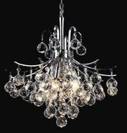 Elegant Lighting 8000D16C/EC Toureg Collection 6-Light Hanging Fixture with Elegant Cut Crystals, Chrome Finish...