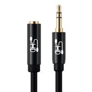 Super HD 3.5mm Aux Stereo Audio Extension Cable Slim Male to Female Type 24K Gold Plated Step Down Design Metal... N7