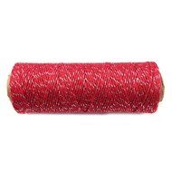 Wrapables Cotton Baker&#039;s Twine 4ply 110 Yard, Metallic Gold