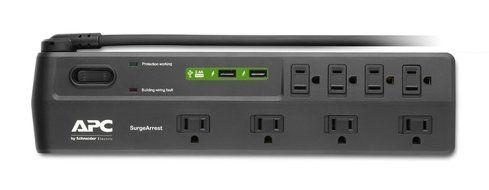 APC P8VT3 SurgeArrest 8-Outlet with Telephone and Coaxial Protection N7