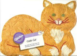 Wilton Cake Pan: Cutie Cat/Kitty/Kitten (2105-9424, 1989)