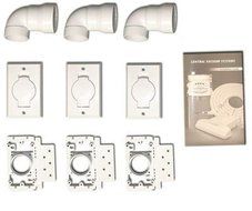 Standard 3-Inlet Kit for a Central Vacuum System