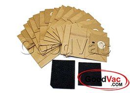Shark Euro-Pro Vacuum Bags 10 Pack with 2 Filters XSG709, Fits EP709 Canister Vacuums (1)