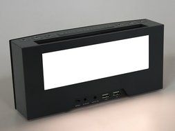WITTI Design BEDDI Smart Radio Alarm Clock Speaker with Smart Home Integration, Black