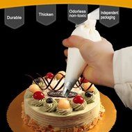 CoZroom Cake Pastry Decorating Bags Icing Piping Bag 16 Inch for Baking D&eacute;cor Cake Cupcake 100 Pieces