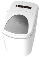 Ivation IVA-ICEM15SIL Portable Ice Maker with Easy-Touch Buttons for Digital Operation, Silver