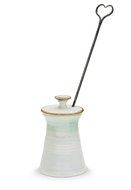 Georgetown Pottery Fire Lighter - Ivory &amp; Green Oribe