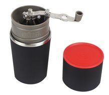 Portable Burr Manual Ceramic Adjustable All in One Coffee Grinder Mug (black) N5