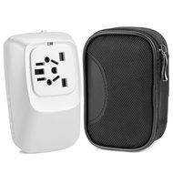 Yubi Power Dual Outlet Travel Adapter with 2 Universal Outlets - Built In Surge Protector and Neon Light Indicator... N4