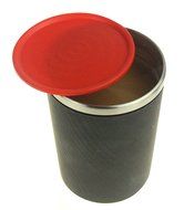 Portable Burr Manual Ceramic Adjustable All in One Coffee Grinder Mug (black) N6