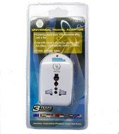 Yubi Power Dual Outlet Travel Adapter with 2 Universal Outlets - Built In Surge Protector and Neon Light Indicator... N10