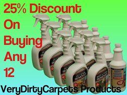 Carpet Cleaning Solution SUPER Concentrated Deep Cleaning Non Sticky Professional Strength Carpet Cleaner &amp; Deodorizer... N2