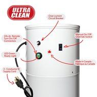 Central Vacuum Ultra Clean Power Unit 7,500 sq. ft. Electric Hose Powerhead Attachments N6