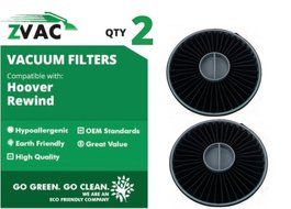 2 Hoover Elite Rewind Bagless Upright Exhaust Filter Assembly 59157014 Fits U5509-900, U5511-900, U5507-900, U5512...