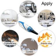NUTK Rechargeable Electric Handheld Mini Car Vacuum Cleaner Dust Collector Household Bagless, Wet/Dry, Cordless... N14
