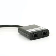 VIMVIP Toslink Digital Optical Fiber Optic Splitter 1 in 2 Out Audio Adapter Cable -Black N8