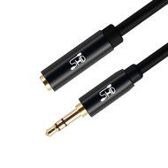 Super HD 3.5mm Aux Stereo Audio Extension Cable Slim Male to Female Type 24K Gold Plated Step Down Design Metal... N9