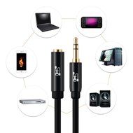 Super HD 3.5mm Aux Stereo Audio Extension Cable Slim Male to Female Type 24K Gold Plated Step Down Design Metal... N10