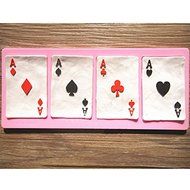 Bluelover Poker Cards Silicone Fandant Mold Chocolate Polymer Clay Mould N4