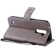 LG K10 Case, LG K10 Wallet Case,PHEZEN Cute Bear Don't Touch My Phone Design PU Leather Wallet Case Stand Flip... N146