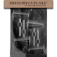 Dress My Cupcake Chocolate Candy Mold, Megaphone Lollipop