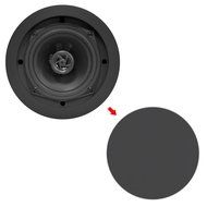Pyle PDIC81RDSL In-Wall / In-Ceiling Dual 8-inch Speaker System, 2-Way, Flush Mount, Silver (Pair) N3