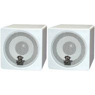 PYLE HOME PCB3WT 3&quot; 100-Watt Mini-Cube Bookshelf Speakers (White)