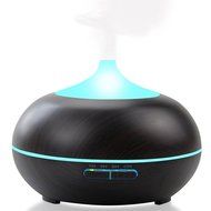 ATD Adjustable Mist Mode Aromatherapy Essential Oil Diffuser with 7 Color Ultrasonic Atomization Humidifier Black N3