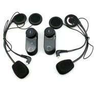RioRand&reg; 2pcs A Pair Interphone Bluetooth Motorbike Motorcycle helmet intercom Headset 800M rider to pillion