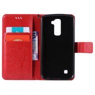 LG K10 Case, LG K10 Wallet Case,PHEZEN Cute Bear Don't Touch My Phone Design PU Leather Wallet Case Stand Flip... N159