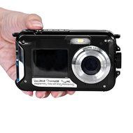 ODGear Double Screen Waterproof Camera 24MP 16x Digital Zoom Dive Camera N9