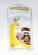 Monster Low-Profile Right Angle Mini Coax Cable TV Cable - 25 Foot