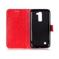 LG K10 Case, LG K10 Wallet Case,PHEZEN Cute Bear Don't Touch My Phone Design PU Leather Wallet Case Stand Flip... N163