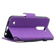 LG K10 Case, LG K10 Wallet Case,PHEZEN Cute Bear Don't Touch My Phone Design PU Leather Wallet Case Stand Flip... N167