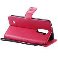 LG K10 Case, LG K10 Wallet Case,PHEZEN Cute Bear Don't Touch My Phone Design PU Leather Wallet Case Stand Flip... N170