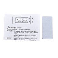 Vktech Mini Digital LCD Auto Car Truck Dashboard Date Time Calendar Clock Black N2