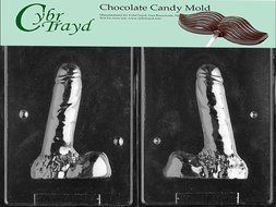 Cybrtrayd XX510AB Large Man&#039;s 3d Chocolate Candy 2-Mold Set with Copyrighted 3d Molding Instructions