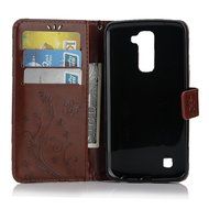 LG K10 Case, LG K10 Wallet Case,PHEZEN Cute Bear Don't Touch My Phone Design PU Leather Wallet Case Stand Flip... N172