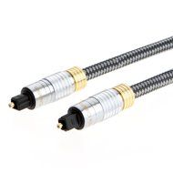 CableCreation (50Feet) Slim Toslink Optical Digital Audio Cable OD:4.0mm Molded Black N3