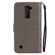 LG K10 Case, LG K10 Wallet Case,PHEZEN Cute Bear Don't Touch My Phone Design PU Leather Wallet Case Stand Flip... N173