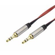 Flat Tangle Free Aux Cable (3 Pack) - 3.5 mm Auxiliary Audio Cable (3ft/6ft/10ft) - Gold Plated Connectors with... N12