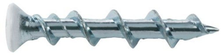The Hillman Group 42011 3/16-Inch by 1-1/4-Inch WallDog Oval Head Phillip Screw, White by The Hillman Group