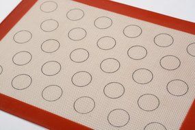 100% food grade silicone baking mat for macaron 44 circles white 11.8 X 15.7 inch N2
