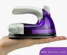 Sunflower Mini Travel Iron,Mini Wired Water Spray Steam Electric Iron for Traveling (Purple) N3