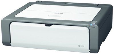 Ricoh Aficio SP 100e Black &amp; White Laser Printer, 10000 Pages Duty Cycle, 1200 x 600 dpi Print Resolution