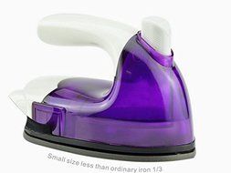 Sunflower Mini Travel Iron,Mini Wired Water Spray Steam Electric Iron for Traveling (Purple) N5