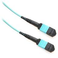 50Force 12m MTP/MTP 40GB 50/125 Plenum OM4 Multimode 12 Strand Fiber Trunk Cable Aqua