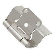Hickory Hardware P5710F-SN Semi-Concealed Full Wrap Hinge, Satin Nickel by Hickory Hardware