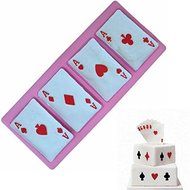 Bluelover Poker Cards Silicone Fandant Mold Chocolate Polymer Clay Mould N5